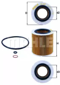 Фільтр масляний BMW (E90/E91) KNECHT OX 387D