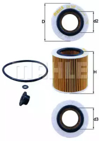 Фільтр масляний BMW 1-5 2.0/2.8 11-/X5 4.0E/X6 3.5 09-19 KNECHT OX 387D1