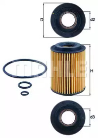 Фільтр масляний Honda Civic/CR-V 2.2i/2.2CTDi 05- KNECHT OX 347D