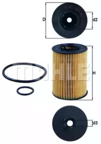 Фільтр масляний MB A-class (W169) 1.5-2.0 04-12 KNECHT OX 382D