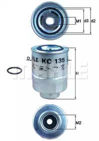 Фільтр паливний Toyota Land Cruiser/Corolla/Mazda 6 1.5D-4.2D 83- KNECHT KC 135D
