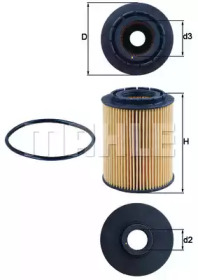 Фільтр масляний Audi/VW 2.8 VR6 KNECHT OX 160D