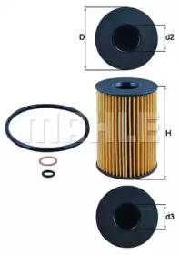 Фільтр масляний BMW 5 (F10) M5 10- KNECHT OX 353/7D