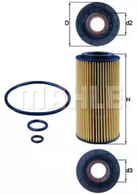 Фільтр масляний MB E-class (W210/W211) CDI 99- KNECHT OX 179D