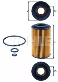 Фільтр масляний Honda Accord/CR-V 2.2i 04-08 KNECHT OX 153/7D1