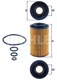 Фільтр масляний MB C-Class/E-Class/S-Class 2.4-3.7 (M112)/4.3-5.4 (M113)/2.5-3.5 (M272) KNECHT OX 153/7D