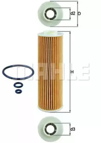 Фільтр масляний MB Sprinter 06- (бензин) KNECHT OX 183/5D1