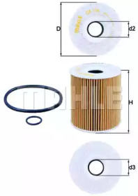 Фільтр масляний BMW 3 (E46)/5 (E39)/7 (E38) 94-07 KNECHT OX 156D1