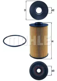 Фільтр масляний BMW 5 (E34/E39)/7 (E32/E38)/8 (E31)/X5 (E53) -03 KNECHT OX 152/1D