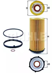 Фільтр масляний BMW 3 (E90-E93) 09- KNECHT OX 560D