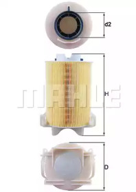 Фільтр повітряний VW Caddy 2.0SDI KNECHT LX 1566