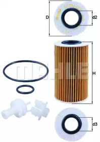Фільтр масляний Toyota Land Cruiser 4.5D/4.6i 08- KNECHT OX 554D2