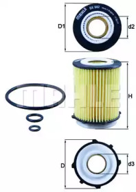 Фільтр масляний MB E-class (W212/A207)/C-class (W204/W205) 2.0i 11- KNECHT OX 982D