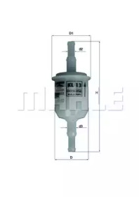 Фільтр паливний ВАЗ 1.2-1.6 70-12/ГАЗ Газель 2.9 03-10 KNECHT KL 13 OF