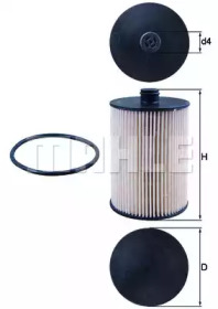 Фільтр паливний Volvo S60/S80/V70/XC70/XC90 2.4D5 02-14 KNECHT KX 226D