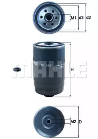 Фільтр паливний Hyundai Elantra/i30/i40/Santa Fe 1.4-1.2CRDi 11-/KIA Sorento 2.2 CRDi 15- KNECHT KC 503D