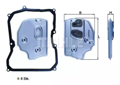 Фільтр АКПП Skoda Fabia/Octavia II/Roomster/VW Golf/Polo 1.4-2.0 TDI 04- (з прокладкою) (6 ступен) KNECHT HX 150KIT