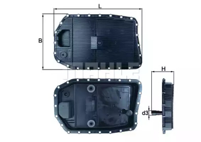 Фільтр АКПП BMW 3 (E90)/5 (E60) 01- (з піддоном в зборі) KNECHT HX 154