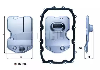Фільтр АКПП VW Touareg/Porsche Cayenne 3.0-5.0 TDI 02-10 KNECHT HX 160KIT