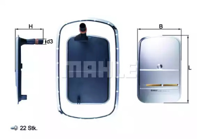 Фільтр АКПП BMW 3 (E46)/5 (E39)/X3 (E83) 2.5-3.0d (з прокладкою) (5 ступенів) KNECHT HX 165KIT