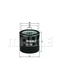 Фільтр масляний Opel 85- (benzin) (h=80mm) KNECHT OC 90