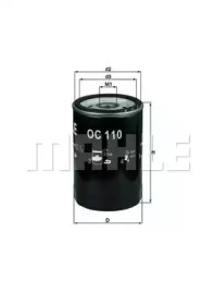 Фільтр масляний MB E-class (W124) 2.0-3.0 i (M102/M103) 84- KNECHT OC 110