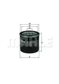 Фільтр масляний Mazda 1.6/2.0 87- KNECHT OC 195