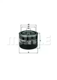 Фільтр масляний Kia/Mitsubishi/Subaru 03- (h=65.6mm) KNECHT OC 230