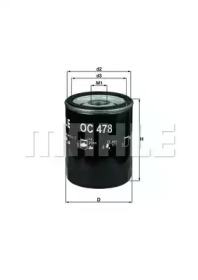 Фільтр масляний Toyota Land Cruiser 4.0-4.7 98- KNECHT OC 478