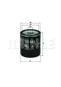Фільтр масляний Toyota Hilux III/IV 2.8/3.0D 05- KNECHT OC 981