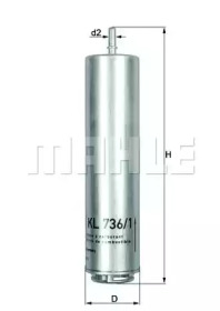 Фільтр паливний BMW 3 (F30/F80)/5 (E60) 07- KNECHT KL 736/1D