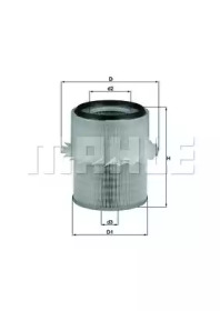 Фільтр повітряний Mitsubishi Pajero/Pajero Sport 2.5TD 87-/L200 2.5/2.8TD 92-07 KNECHT LX 673