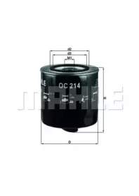 Фільтр масляний VW T4 1.9D/TD -96/Audi A6 2.5TDI -97 KNECHT OC 214