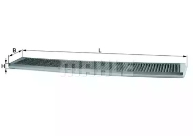 Фільтр салону BMW 3 (E46) 98-05/X3 04- (вугільний) KNECHT LAK 102