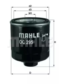 Фільтр масляний VW Caddy II 1.4/1.6i / Golf IV/V/Seat (h=89.5mm) KNECHT OC 295