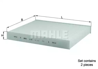 Фільтр салону BMW 5 (F10)/ 7 (F01/F02/F03/F04) 08- KNECHT LA 467/S