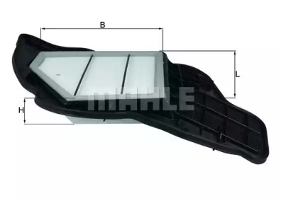 Фільтр повітряний (L) BMW X5 (E70/5 (F10) 4.4i 09- KNECHT LX 1684/5