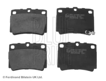 Комплект гальмівних колодок з 4 шт. дисків Blue Print ADC44248