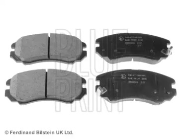 Комплект гальмівних колодок з 4 шт. дисків Blue Print ADG04248