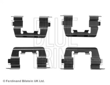 Планка супорта (заднього) прижимна (к-кт) Hyundai Accent 98-05 (Mando) Blue Print ADG048602