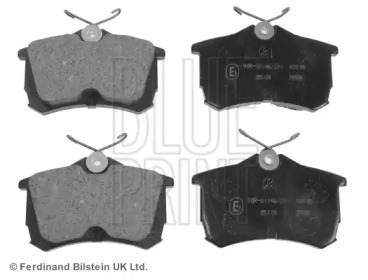 Комплект гальмівних колодок с 4 шт. дисків Blue Print ADH24257