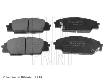 Комплект гальмівних колодок с 4 шт. дисків Blue Print ADH24258
