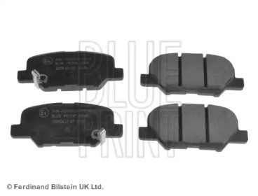 Комплект гальмівних колодок с 4 шт. дисків Blue Print ADM542107