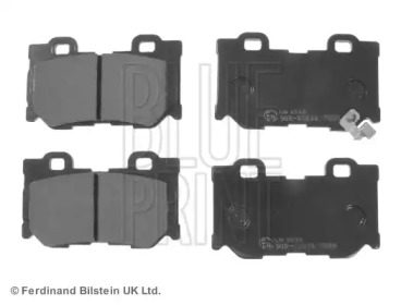 Комплект гальмівних колодок с 4 шт. дисків Blue Print ADN142149