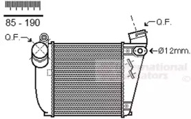 Радіатор інтеркулера VW Golf/Bora/Skoda Octavia/Seat Leon 1.9TDI 00-10 VAN WEZEL 03004354