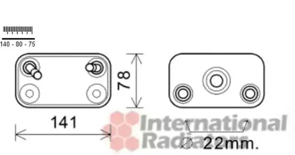 Радіатор масляний АКПП BMW X5 3.0d-4.6i 00-06 (теплообмінник) M54/M57/M62/N62 VAN WEZEL 06003406