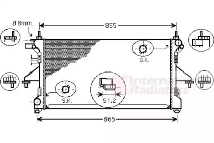 Радіатор охолодження Citroen Jumper/Fiat Ducato/Peugeot Boxer 3.0HDi 06- VAN WEZEL 17002398