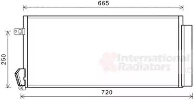 Радіатор кондиціонера Fiat Doblo/Opel Combo 1.3-2.0D 10- VAN WEZEL 17005396