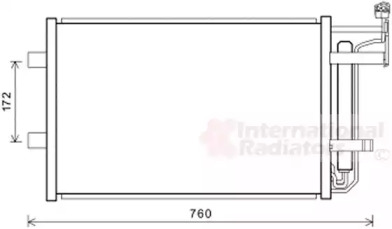 Радіатор кондиціонера Mazda 5 1.8-2.0 10- VAN WEZEL 27005252