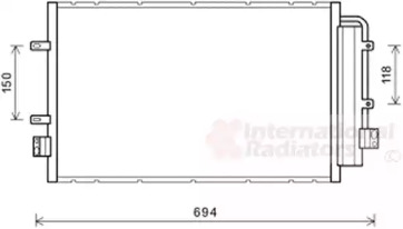 Радіатор кондиціонера Iveco Daily 2.3/3.0D 14- VAN WEZEL 28005127
